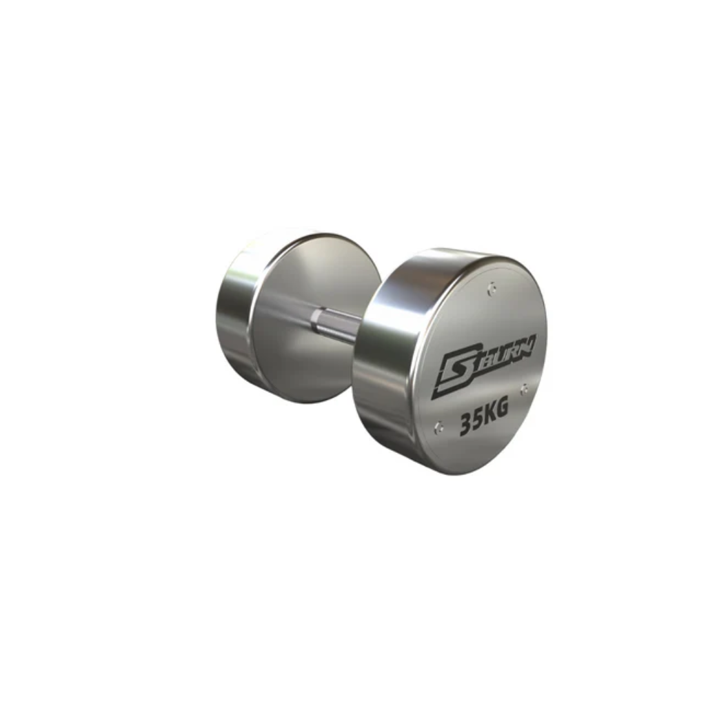 Chrome Steel Dumbbells set with rack | Home & Commercial