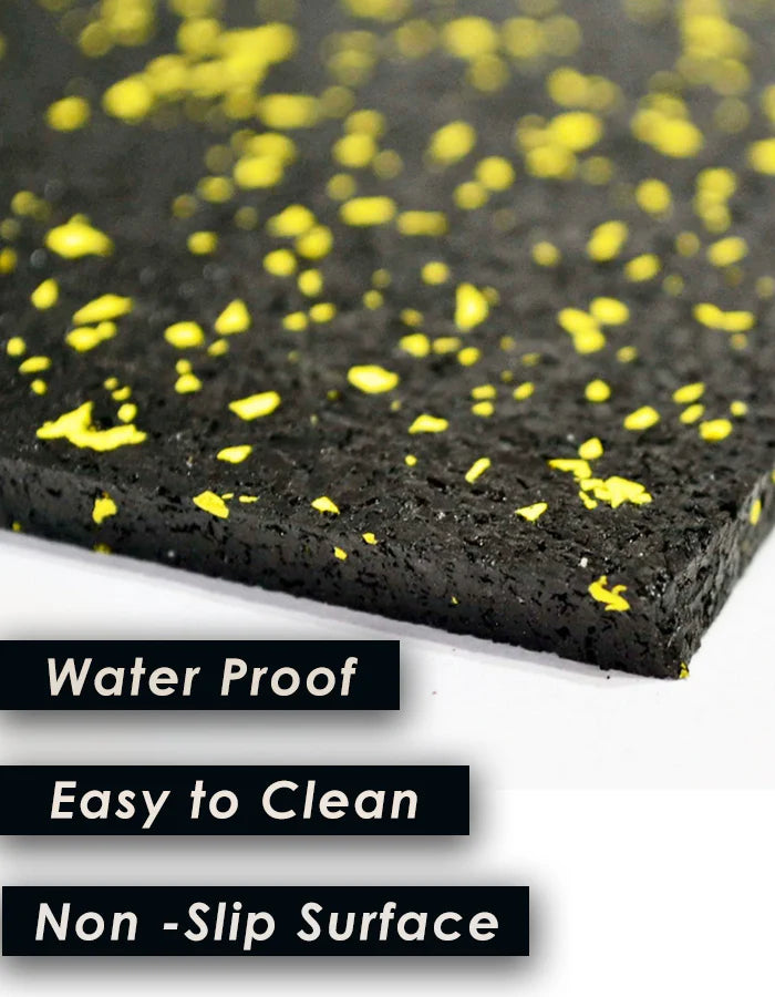 Rubber Gym Flooring (Yellow)