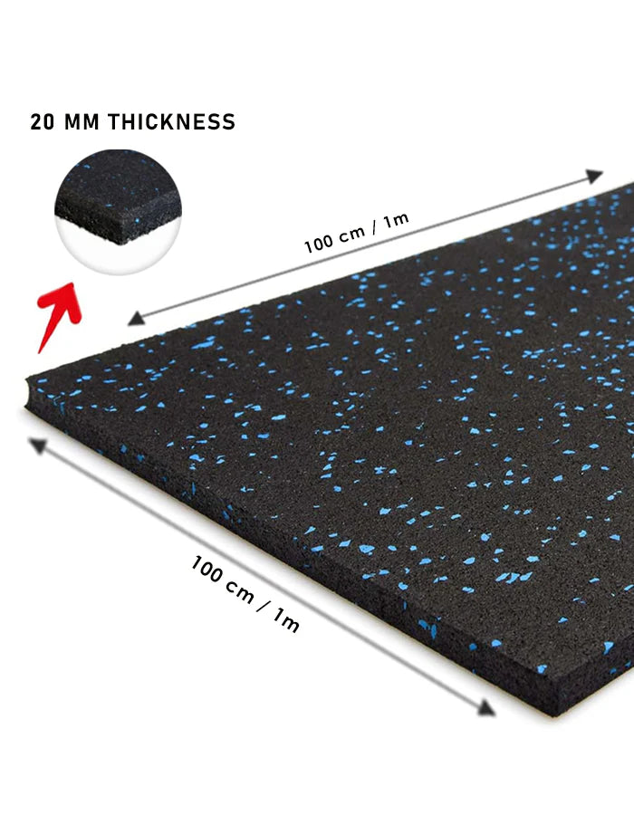 Rubber Gym Flooring (Blue)