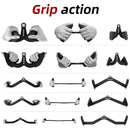 PREMIER 5SET Lat Pulldown Cable Attachment (LAT Pull Down Attachments,Attachment for High Pull-Downs, Ergonomic Handles, Rope Machine for Back Strength Training, Back Triceps bar Strength Training Handles for Biceps Curl Pull-Downs)