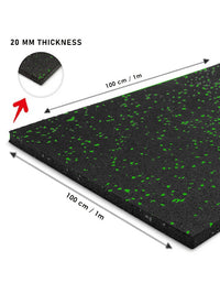 Rubber Gym Flooring (Green)