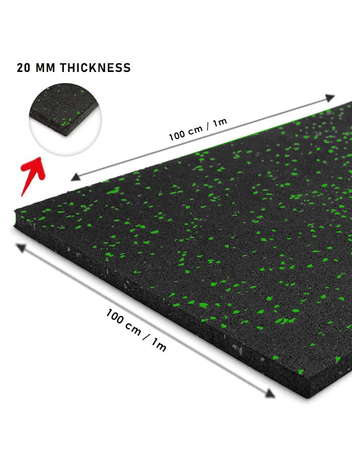 Rubber Gym Flooring (Green)