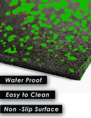 Rubber Gym Flooring (Green)