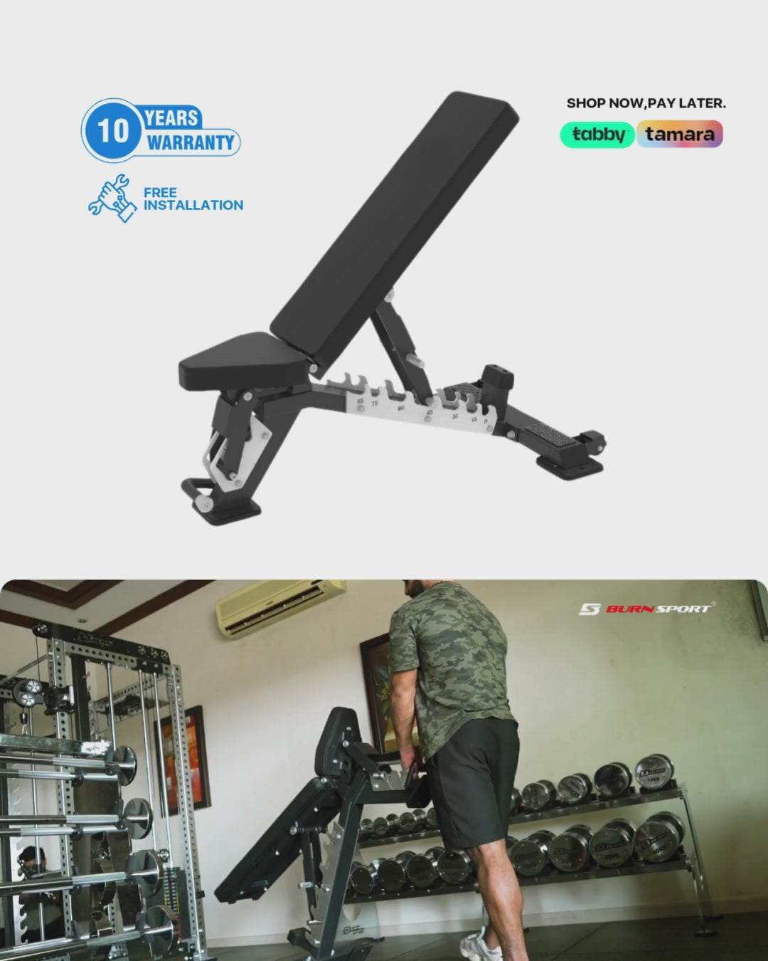 Adjustable bench pro | Highly Powerful |  Home & Commercial